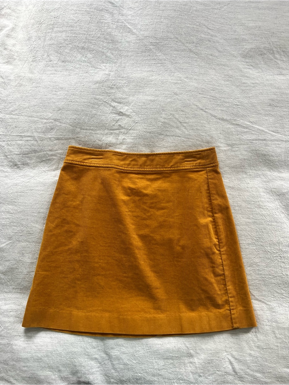 J. Crew Mustard Corduroy Skirt